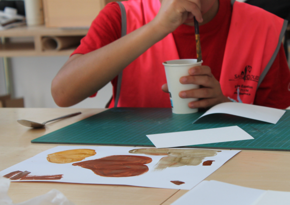 Atelier créatif peinture avec Lucie Ponard